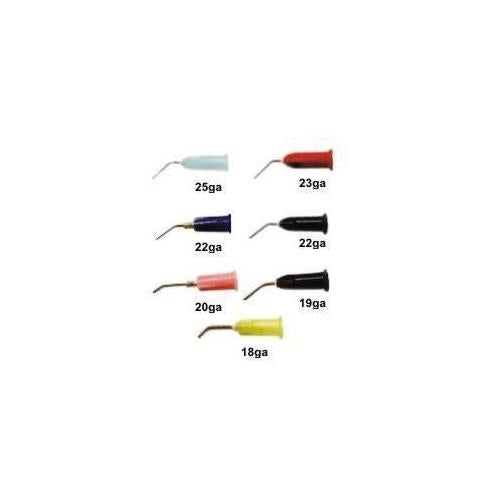 Pulpdent 20L20 Pre-Bent Applicator Dispenser Tips 20 Gauge 1/2 Pulpdent 20L20 Pre-Bent Applicator Dispenser Tips 20 Gauge 1/2